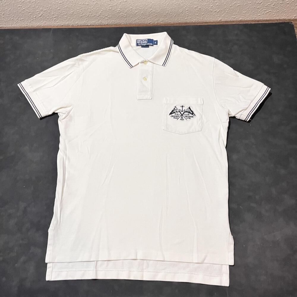 Polo Vintage Ralph Lauren Polo Shirt Mens big Pony 90s Nautical Club Pocket Logo